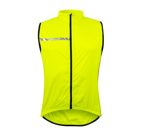 vest FORCE WINDPRO, full back, fluo