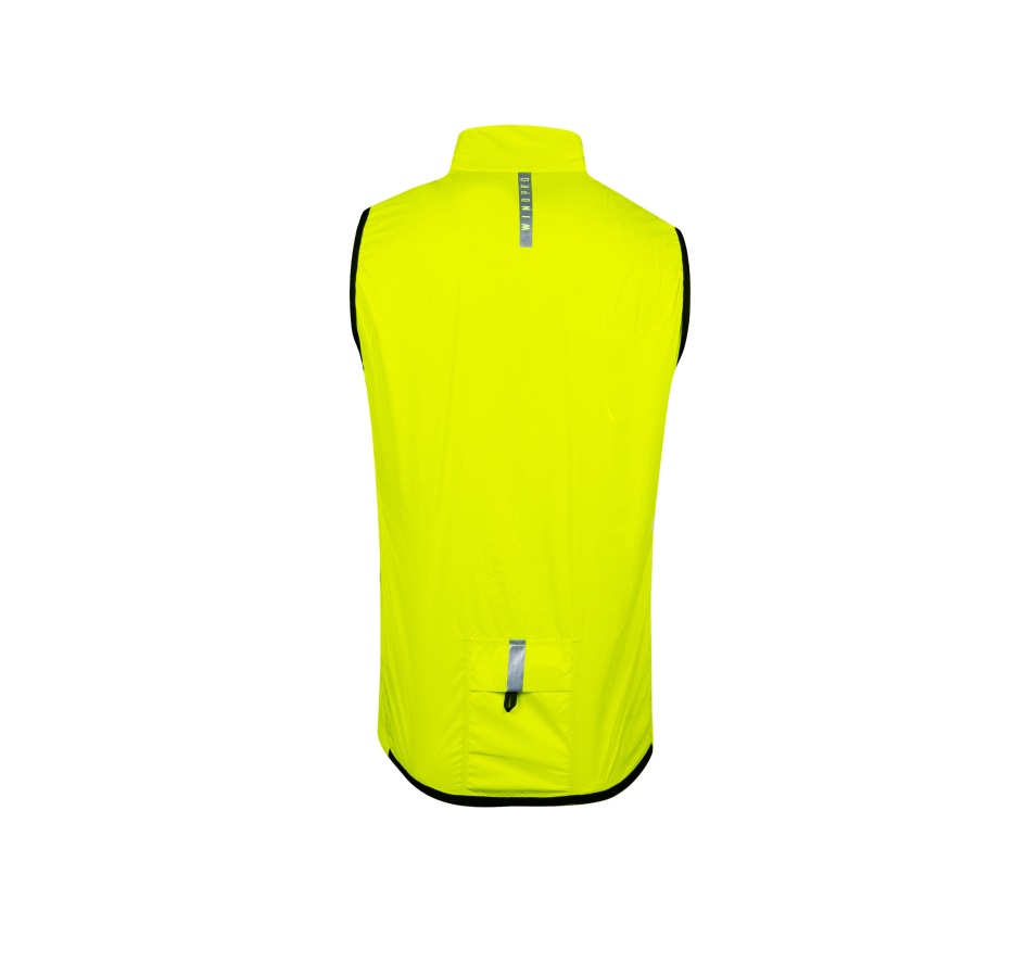 vest FORCE WINDPRO KID, full back, fluo