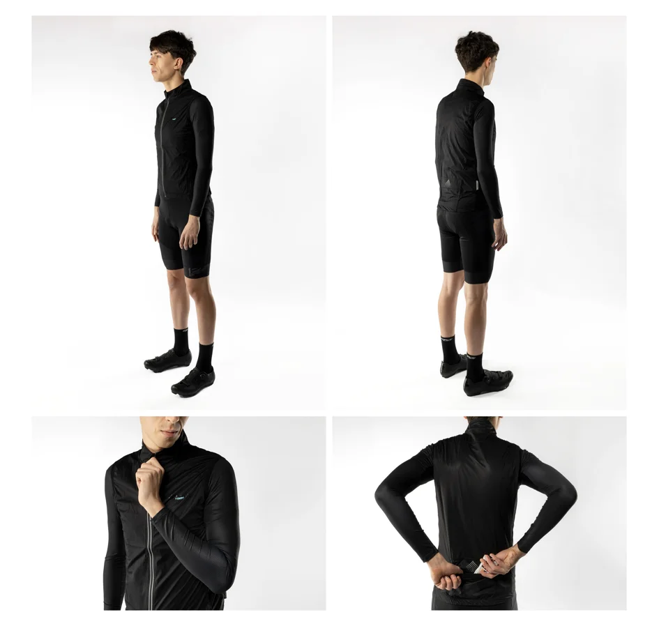 vesta FORCE VISION, plná záda, černá