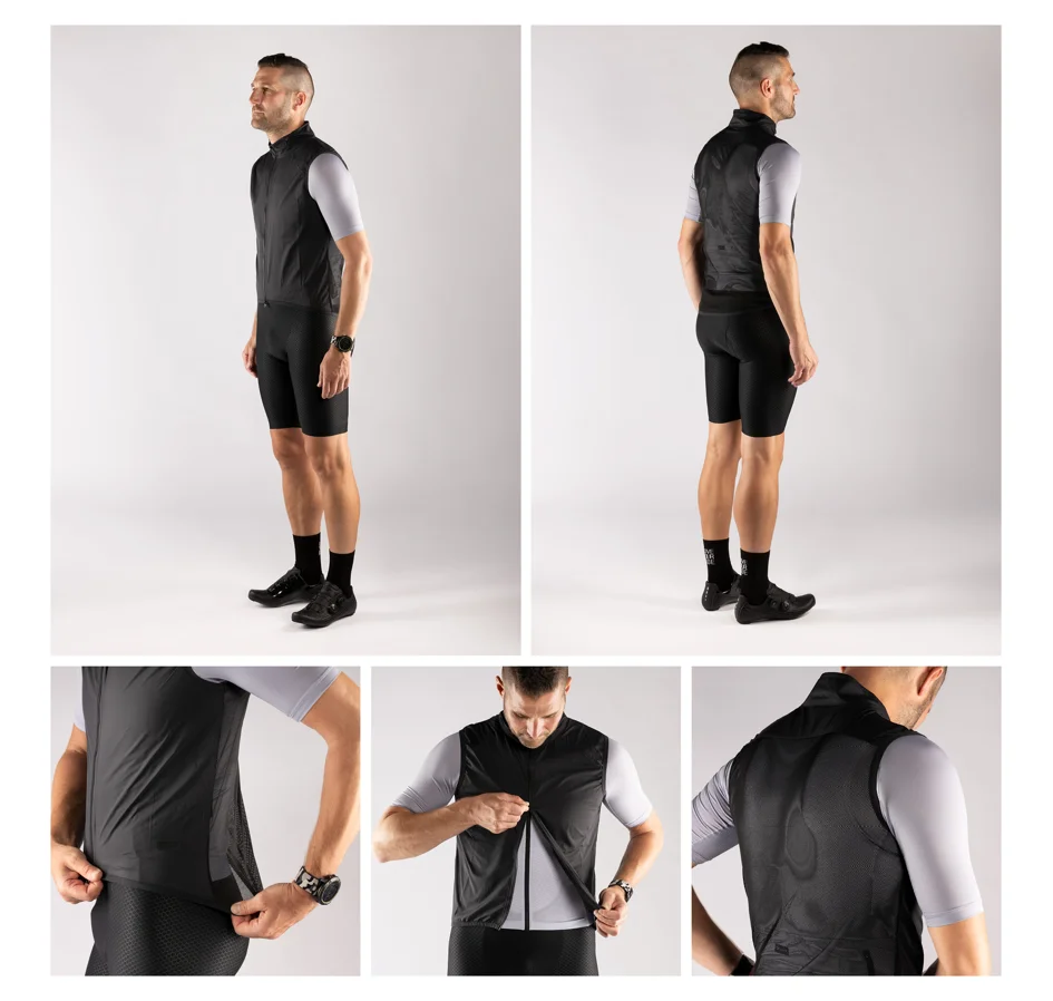 vesta FORCE WIND, light, síťovaná záda, černá