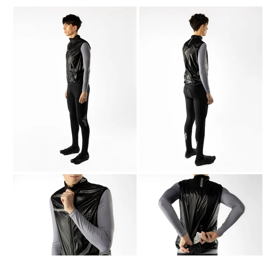 vesta FORCE WINDPRO, plná záda, černá