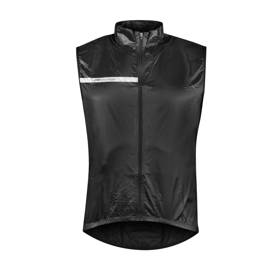 vesta FORCE WINDPRO, plná záda, černá