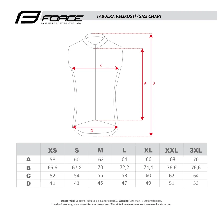 vesta FORCE WINDPRO, plná záda, oranžová