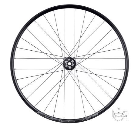 wheel front FORCE XC DISC 622x19, 804505-6b32sh