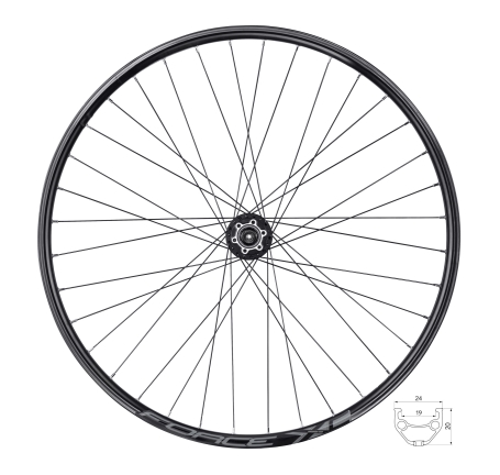 wheel front FORCE XC DISC 622x19 HBM475-6b 36sh