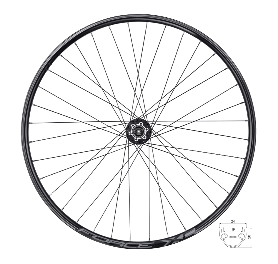 wheel front FORCE XC DISC 622x19 HBM475-6b 36sh