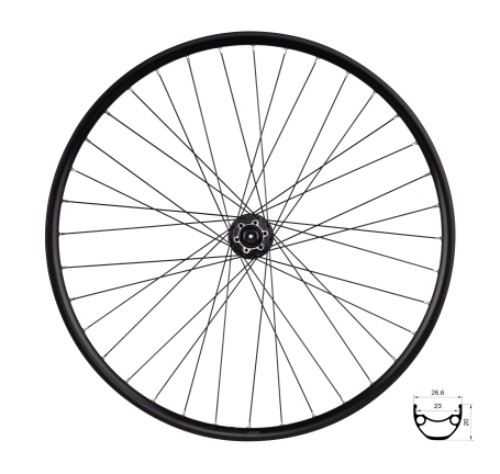 wheel front FORCE XC DISC 622x23 HBM475-6b 36H