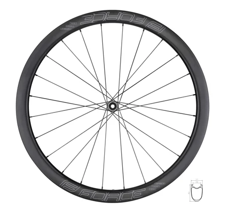 wheel front road F TEAM SP CARBON DISC 40 clincher
