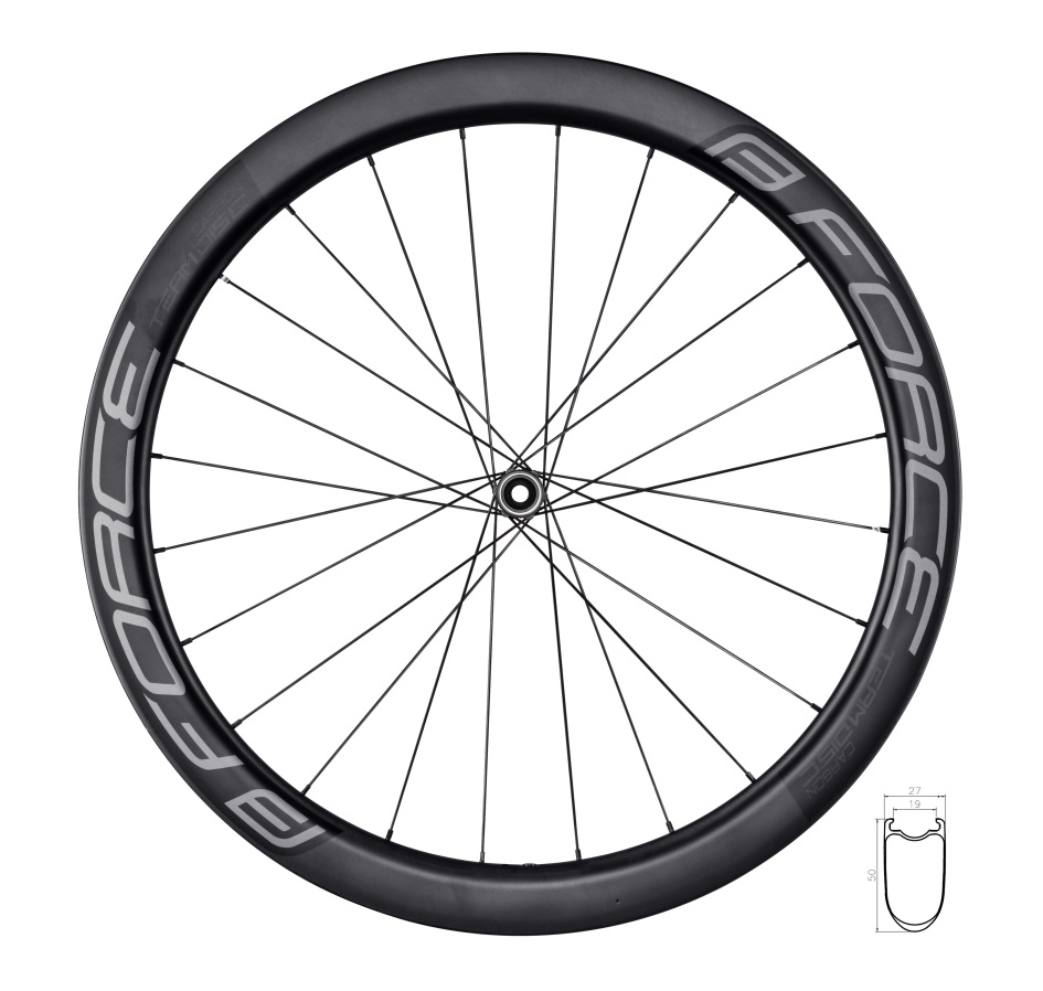 wheel front road F TEAM SP CARBON DISC 50 clincher