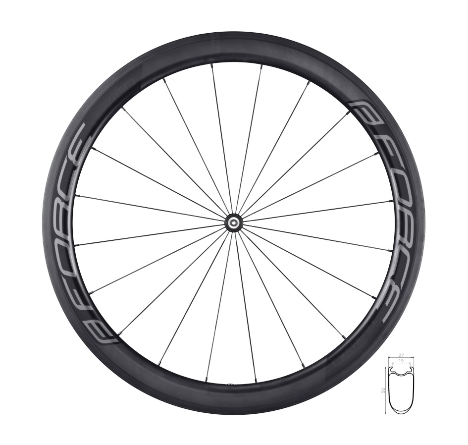 wheel front road FORCE TEAM SP CARBON 50 clincher