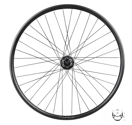 wheel rear FORCE BASIC DISC 559x23 FHM475 6b 36H