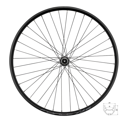 wheel rear FORCE BASIC DISC 622x19 FHQ400-CL 36H