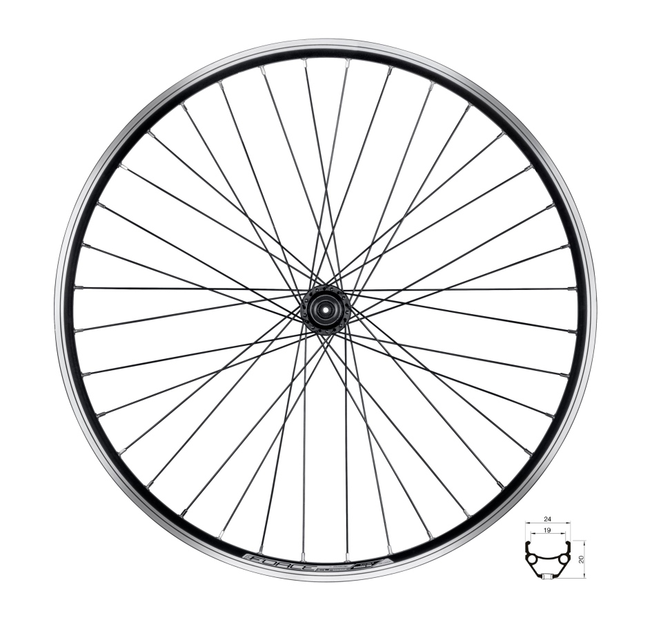 wheel rear FORCE CLASSIC 559x19 "V" FHTX3000 36sh