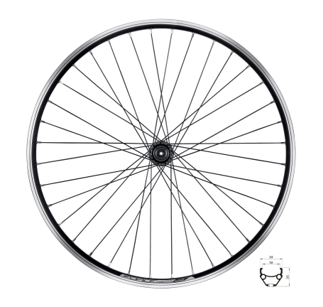 wheel rear FORCE CLASSIC 559x19 "V" FHTX500 36sh