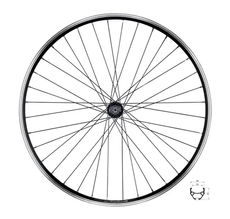 wheel rear FORCE CLASSIC 622x19 "V"F804321 36H