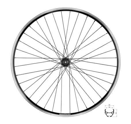 wheel rear FORCE CLASSIC 622x19 "V"FHT3000 36H