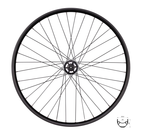 wheel rear FORCE XC DISC 559x23, F804337 6b36H