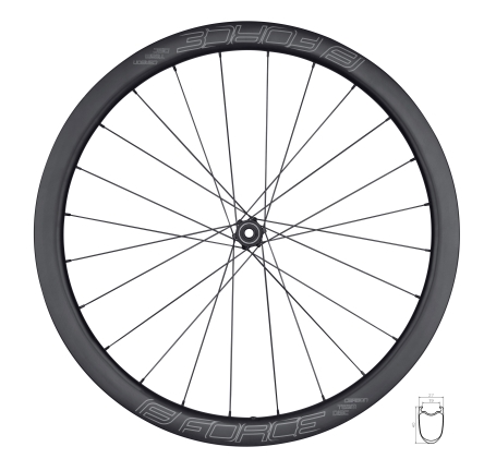 wheel rear road F TEAM SP CARBON DISC 40 SH clin.