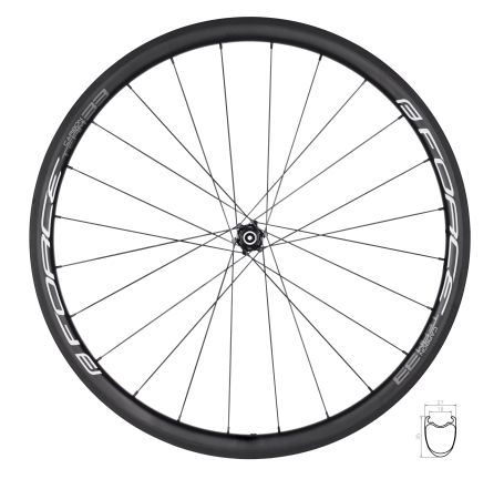wheel rear road FORCE TEAM SP CARBON 33 clincher