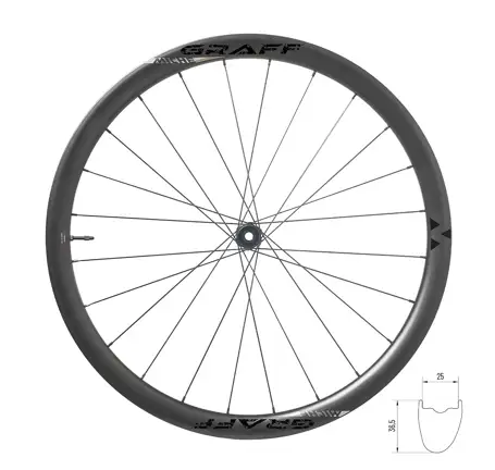 wheel set gravel MICHE CARBO GRAFF EVO 36 SH TLR