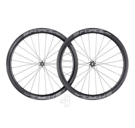 wheel set road FORCE TEAM SP CARBON DISC 45 tyres