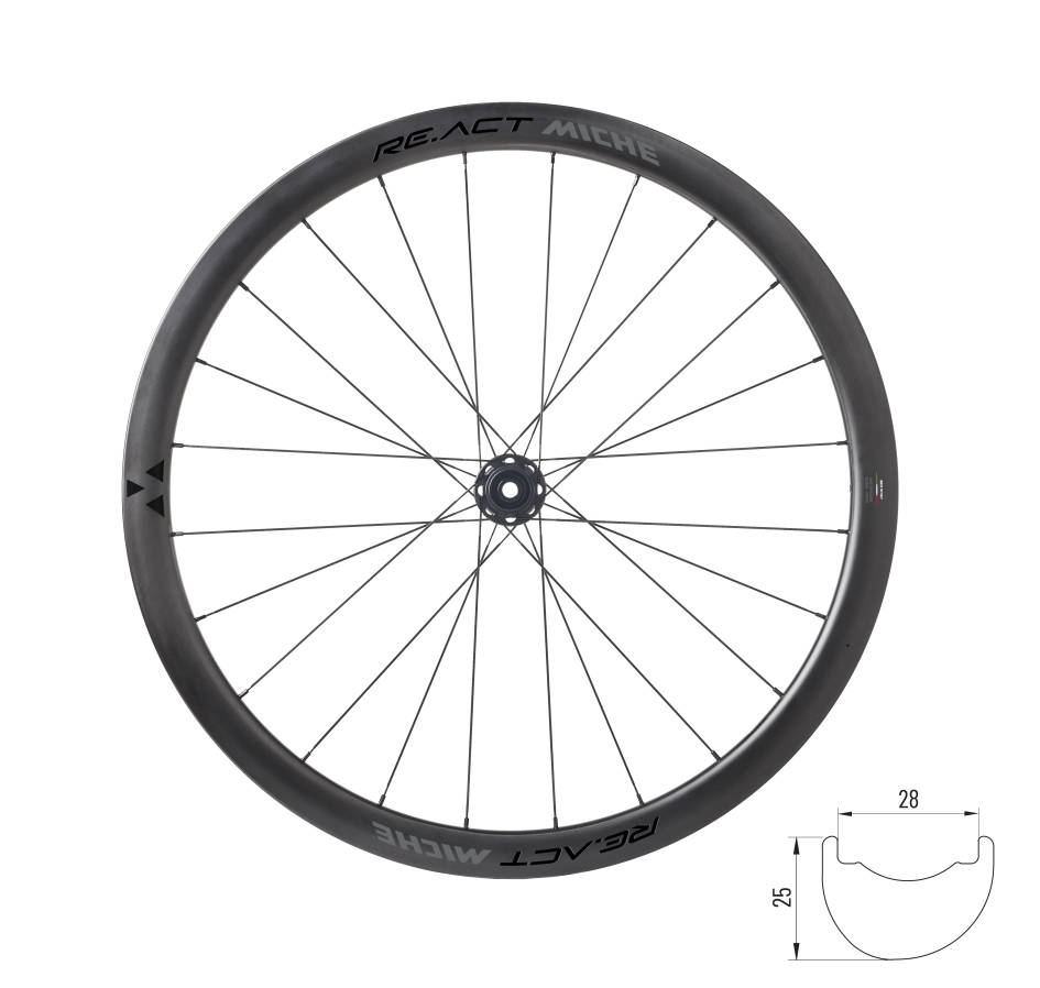 wheel set road MICHE RE.ACT 38 DISC SH tubeless