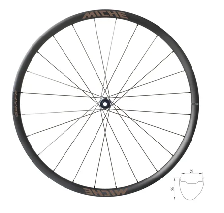 wheelset gravel MICHE GRAFF 25 SH clincher, Alloy
