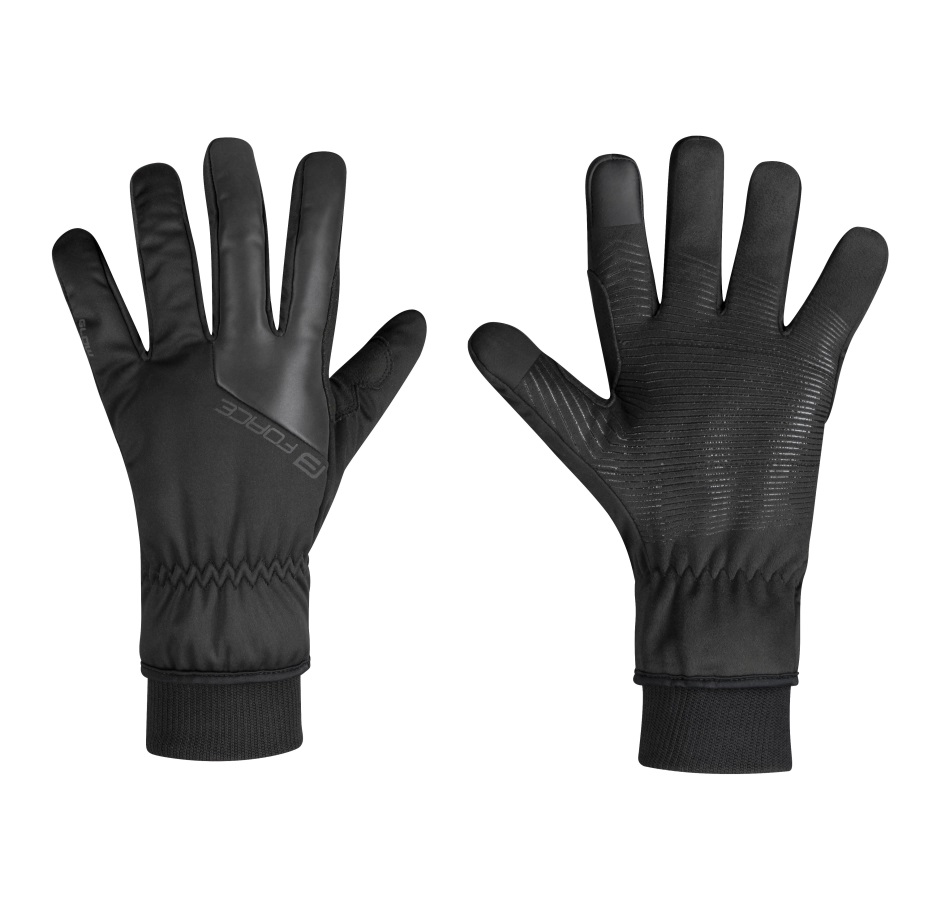 winter gloves FORCE GLOW, black