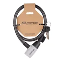 zámek F RON spirálový s držákem 80cm/12mm, černý