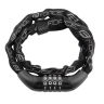 zámek FORCE CHAIN řetězový,kódový 120cm/4mm, černý